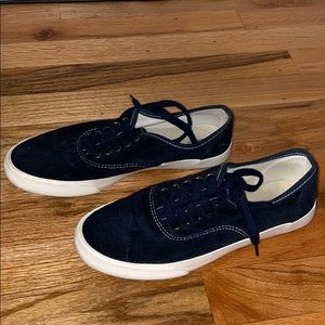 Navy corduroy sneakers